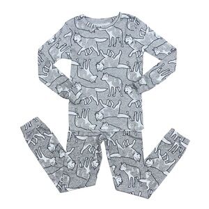 Carter’s Cotton Pajama Set Wolf Print Size 7